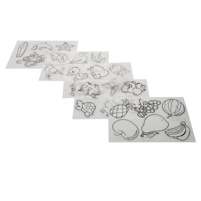 Carta Termoretraibile con Motivi Shrink Plastic Perforatrice Cordino Portachiavi CJBIN 70 Pezzi Plastica Termoretraibile Matite Colorate Kit di Fogli di Plastica Termoretraibile 