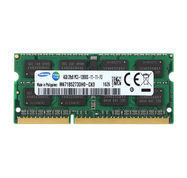 RAM Samsung 4GB 2RX8 DDR3 1600MHz PC3-12800 204PIN SODIMM Laptop Low Density #ft