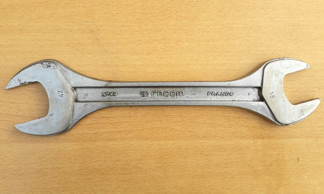 Clé à Pipe Ouverte Facom 75 – 12 Mm – Vanachrome – Outil à Main – Fabriqué En France