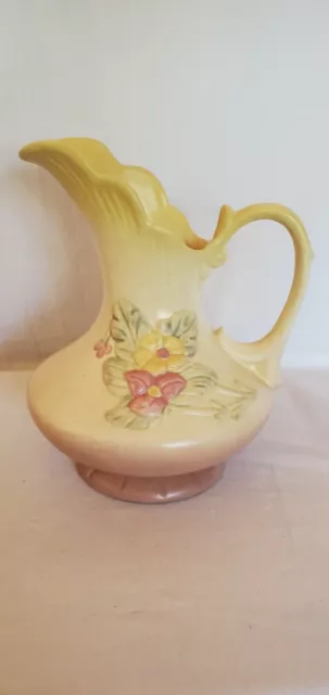 Vintage Hull Pottery Ewer/Vase/Pitcher Wildflower Pattern W-11 8 1/2