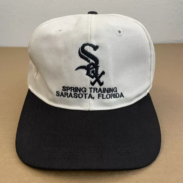Chicago White Sox Hat Cap SnapBack Beige Black Spring Training Adjustable Men