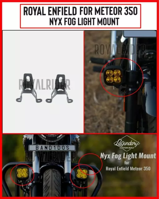 Royal Enfield ""Soporte de luz de niebla NYX"" para meteoros