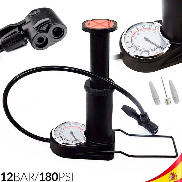 Pompe À Pied De Vélo Avec Manomètre De Précision, Pompe À Pied De Vélo