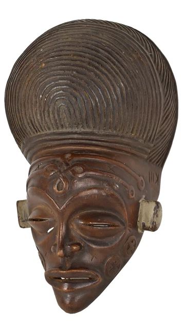 Chokwe Mask Wood Congo African Art