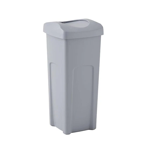 23 Gallon Swing-Lid Square Trash Can Kitchen Restaurant Garbage Containers w/Lid