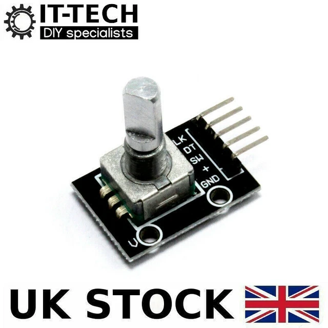ROTARY ENCODER MODULE 360 Degre Brick Sensor Clickable Switch Arduino