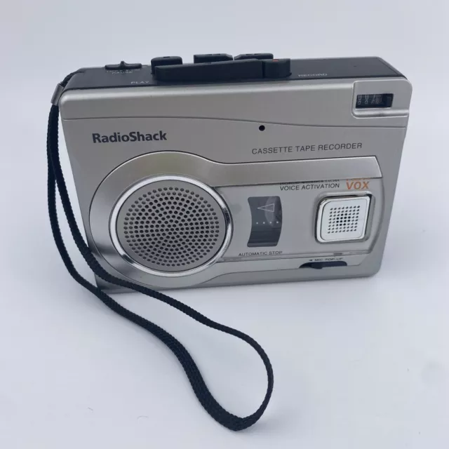 Vintage Radio Shack Cassette Tape Recorder Voice Activated CTR-122 Used