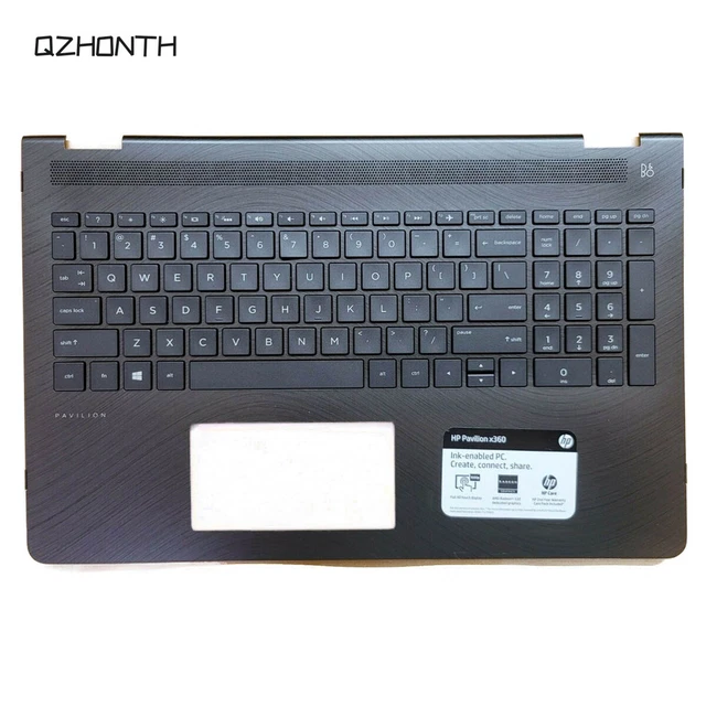 Clavier Complet AZERTY Pour HP Pavilion X360 - Avec Trackpad - Noir - Occasion Grade B