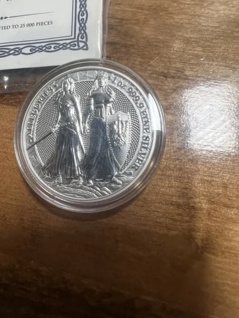 2022 Allegories Polonia and Germania 1 oz .999 silver BU coin w/ COA