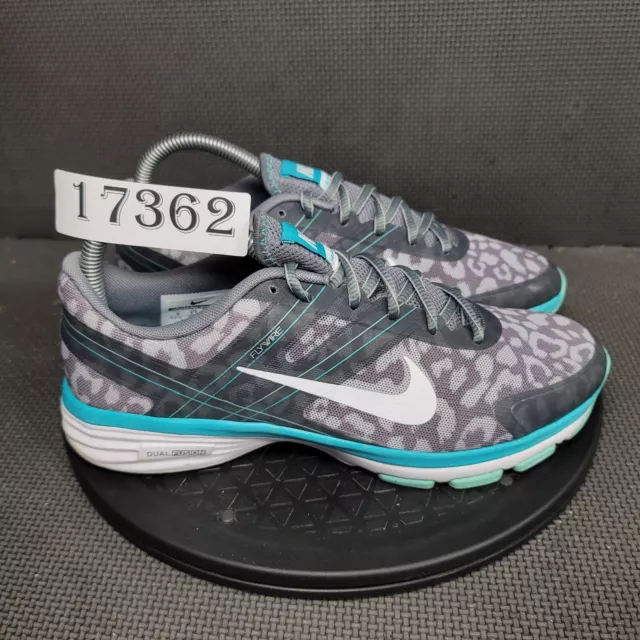 Nike Dual Fusion Run TR 2 Shoes Womens Sz 8 Gray Athletic Trainers