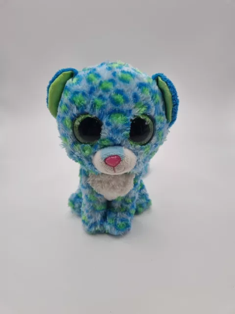 Ty beanie boos leona blue leopard regular plush outlet