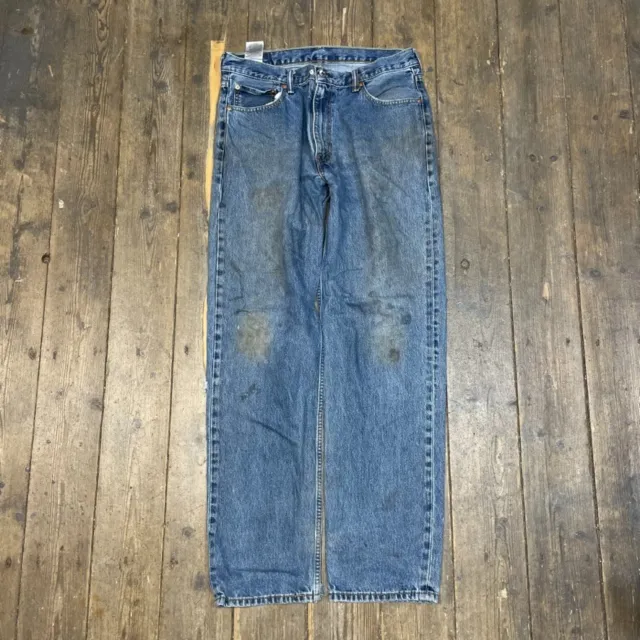 Levis 550 Jeans 90s Denim USA Vintage Pants Trousers, Washed Blue, Mens 36”