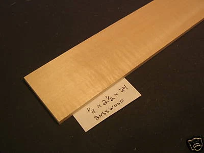 1/4 x 2-1/2 x 23 Model Lumber carving basswood supplies 1pc