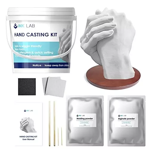 Hands Casting Kit Couples 3D Hand Molding Kit for Adults Keepsake Hands