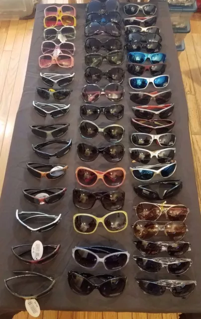 NEW 25 - 100 pc Wholesale Lot Sunglasses Mix Mens Ladies and Childrens 100% UV