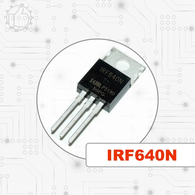 5 X IRF640N Transistor N-MOSFET 200V 18A 150W TO220 NEW