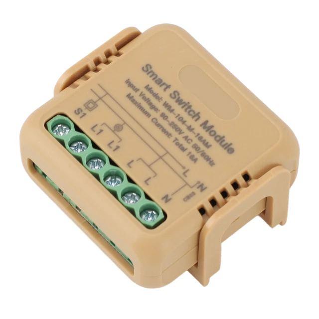 WIFI RELAY SWITCH Module 1 Channel 16A APP Remote Control Voice Control ...