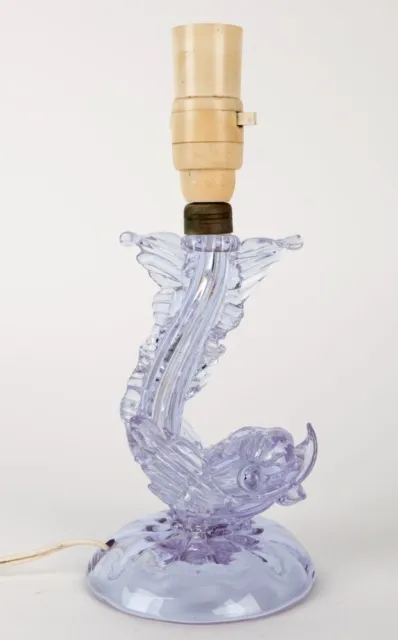 Archimede Seguso Murano Glass Fish Lamp - Neodymium Vintage Elegance