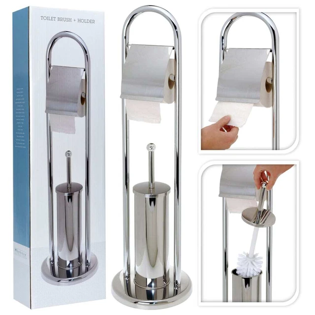 Bathroom Solutions WC set acciaio inox supporto spazzole WC supporto spazzole Ba