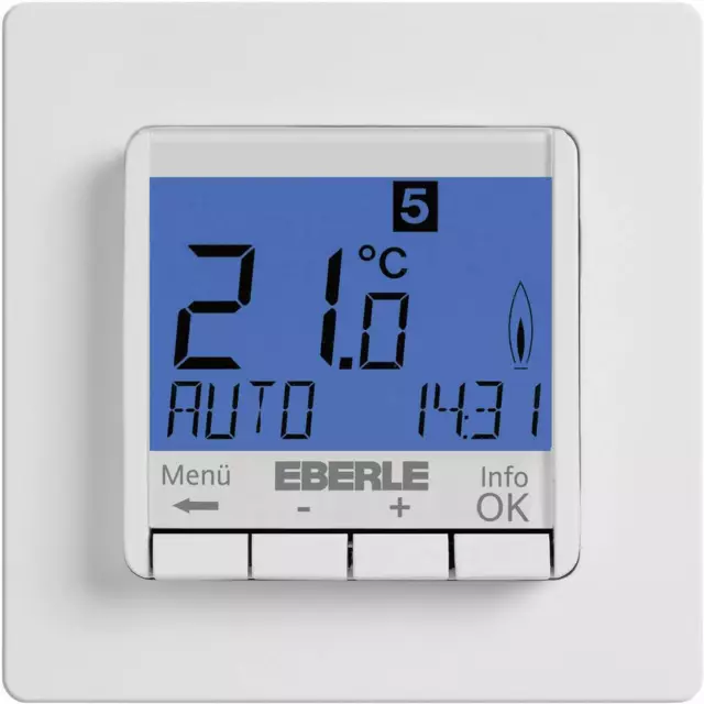 Eberle 527 8103 55 100 FIT-3R Raumthermostat Unterputz Wochenprogramm Heizen,