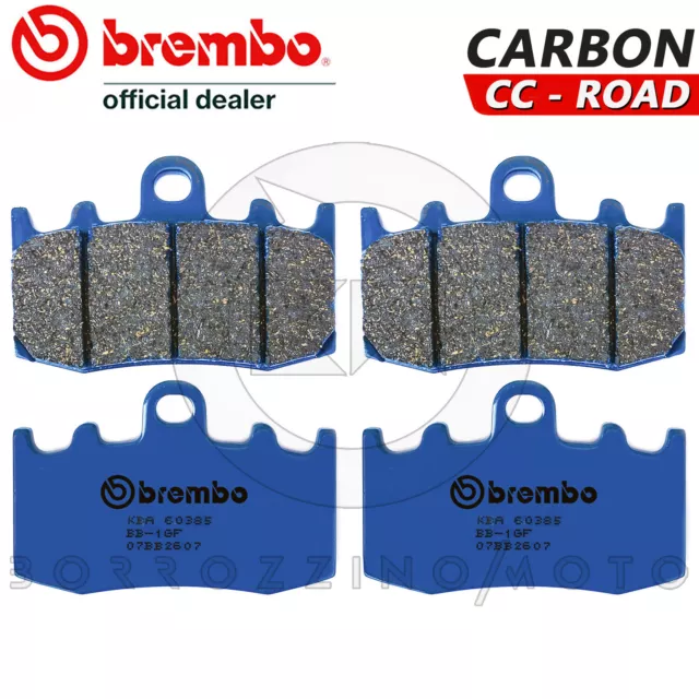4 Pastiglie Freno Anteriori Brembo Blu Carbon Ceramic Bmw R 1200 Gs 1200 2008