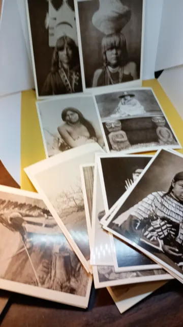 Lot of 28 Vintage & Unused Native American Greeting Cards & Postcards