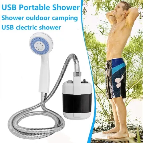 Portable Shower Camping Outdoor Shower Handheld Electric Shower Battery Powered