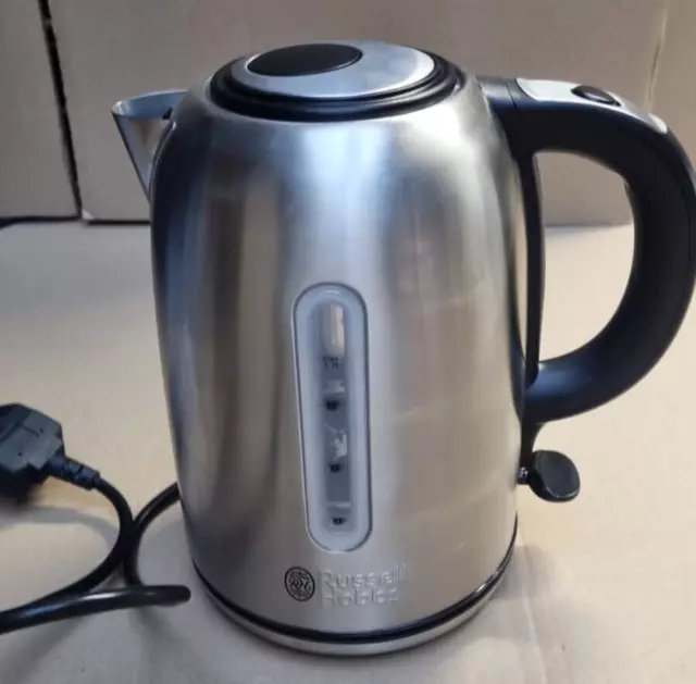 Russell Hobbs Brushed Stainless Steel Electric 1.7L Cordless Kettle