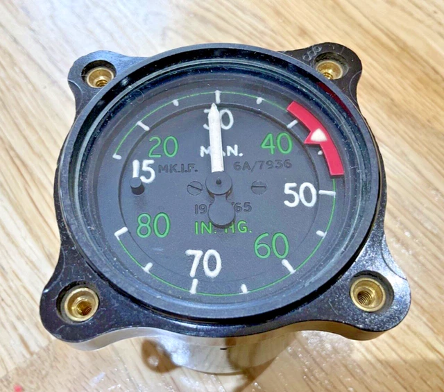 Manifold Pressure Gauge Aircraft FOR SALE! PicClick UK