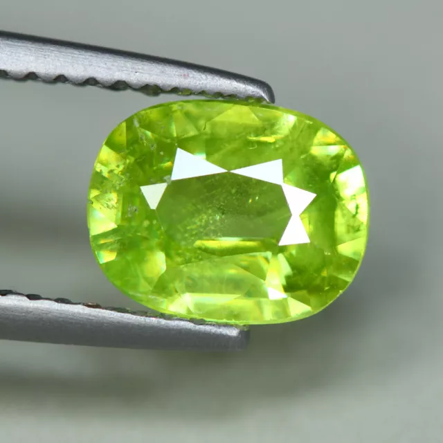 1.36 Cts_Great Sparkling_100 % Natural Unheated Titanite Green Sphene