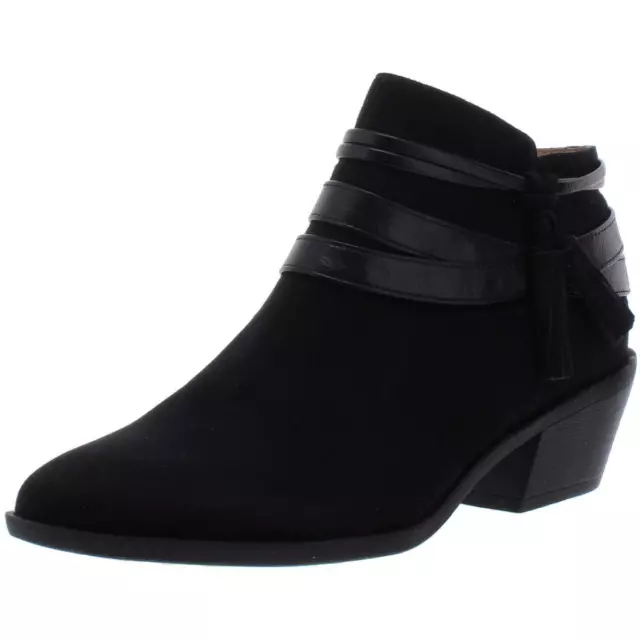 LifeStride Womens Paloma Black Zipper Ankle Boots Shoes 8 Wide (C,D,W) BHFO 0965