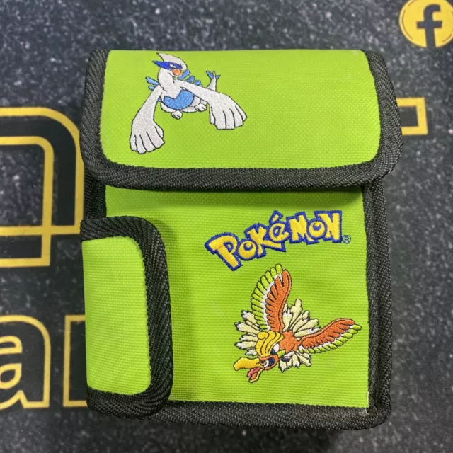 Nintendo Game Boy Color Pokemon Storage Case Travel Pak Green Lugia Ho-Oh