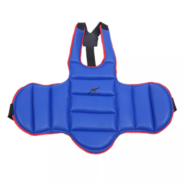 Taekwondo Chest Guard Kids Adult Martial Art Chest Body Protector Blue  L