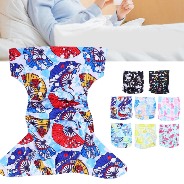 8 Styles Waterproof Reusable Baby/Adult Adjustable Cloth Diaper Nappy Pants x1 2