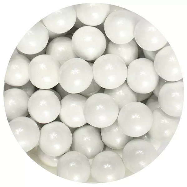 Edible Sugar Pearls Sprinkles Balls White 10mm Cupcake Cake Topper Decoration