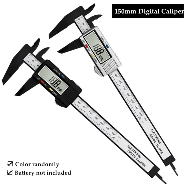 150mm Digital Caliper Micrometer LCD Gauge Vernier Electronic Measuring Ruler