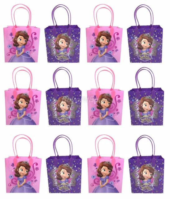 Sofia the First Goody Bag Party Goodie Gift Birthday Candy Bags 12pc