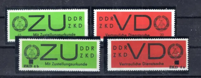 (k4) DDR Dienstmarke D/E MiNr.3+2 postfrisch