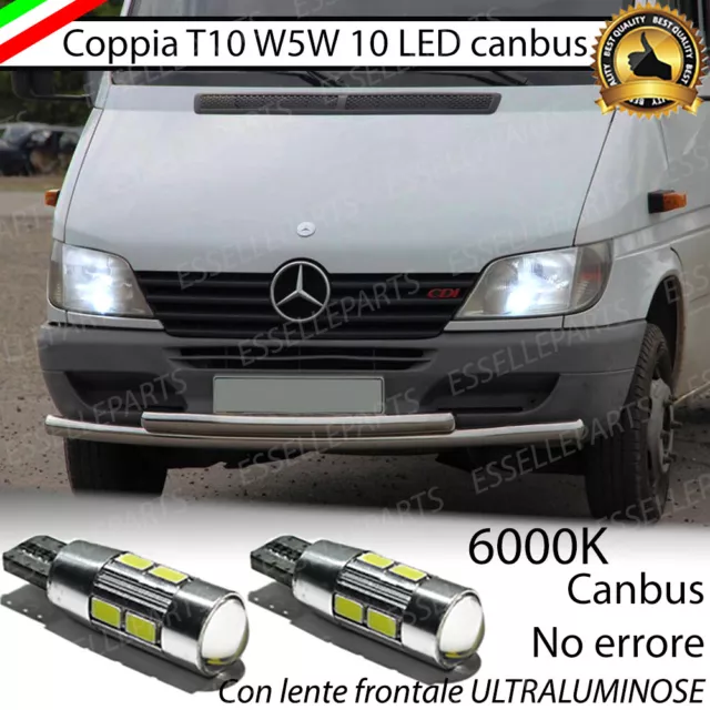 COPPIA LUCI POSIZIONE A 10 LED MERCEDES E W211 T10 W5W CANBUS NO ERROR