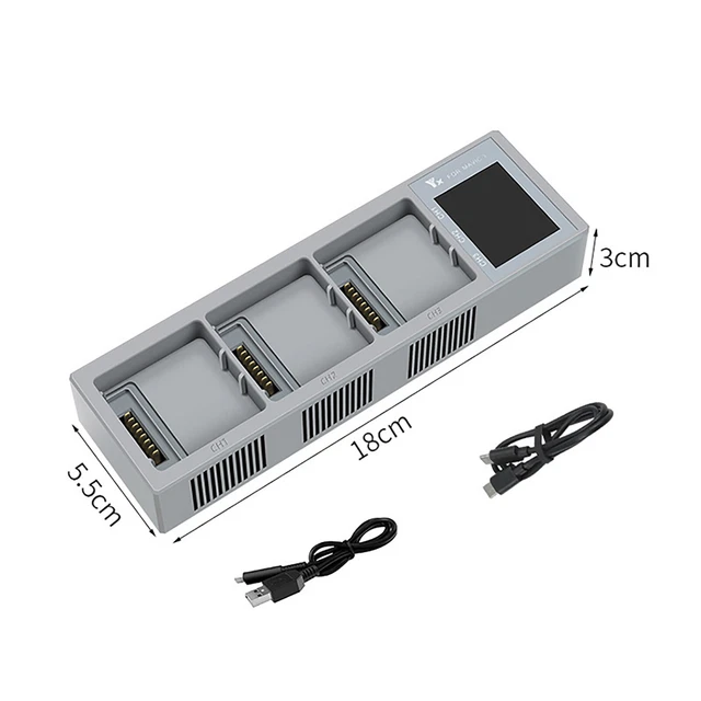 For DJI Mavic3 Fast Charging Battery Charger w/Digital Display Drone Accessories 2