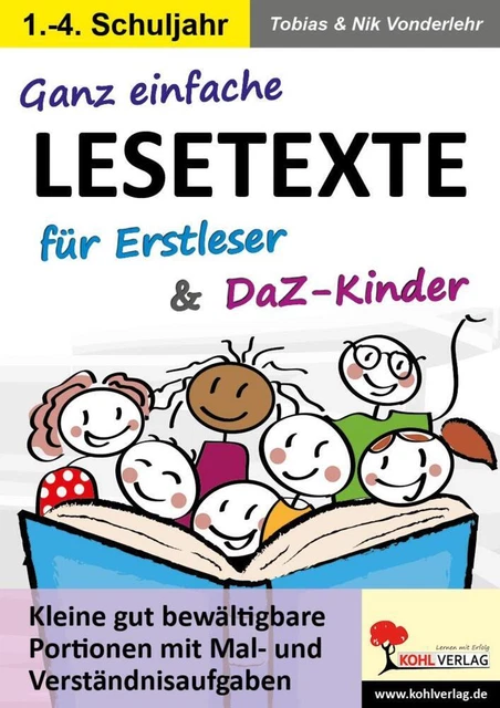 Ganz einfache Lesetexte für Erstleser und DaZ-Kinder - Nik Dinges-Vonderlehr