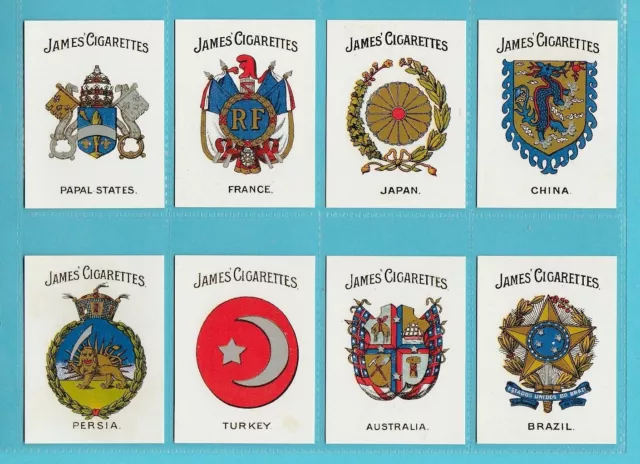 Misc. - Nostalgia Repros  (Of James) - Set Of M 20 - Arms Of Countries Cards