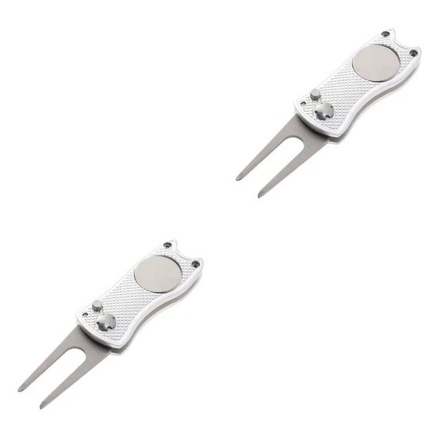 2 Count Divot Repair Tool Foldable Restorer Tool Folding Tool Divot Tool