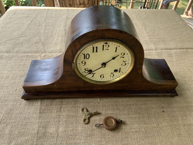 Vintage New Haven Tambour # 16  Mantle Clock Parts or Repair