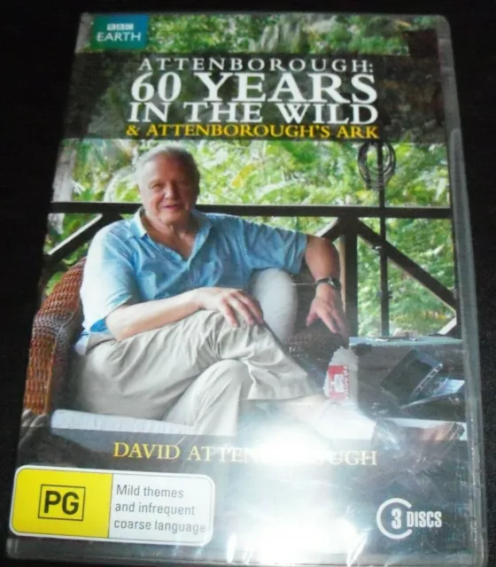 David Attenborough 60 Years In The wild BBC (Australia Region 4) DVD – New