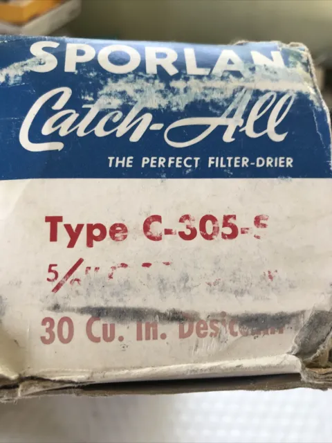 SPORLAN Catch-All - C-305-S - REFRIGERANT FILTER DRIER - 5/8 Sweat x 5/8 Sweat