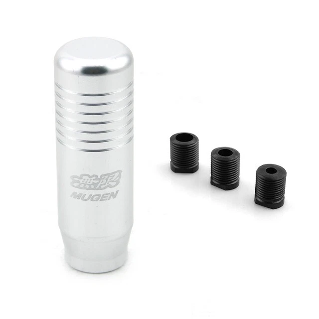 1 x8.5cm Mugen Gear Shift Knob Stick Manual Transmission Gear Head -CHROME