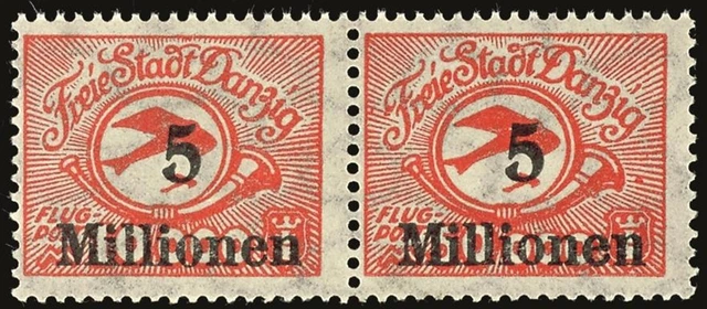 18312) Danzig 180FI postfrisch waag. Paar tadellos FB Soecknick BPP Mi. 170,-