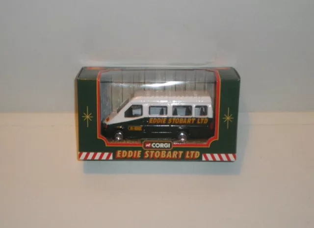 CORGI Diecast FORD TRANSIT VAN MINI BUS EDDIE STOBART - BNIB - VHTF