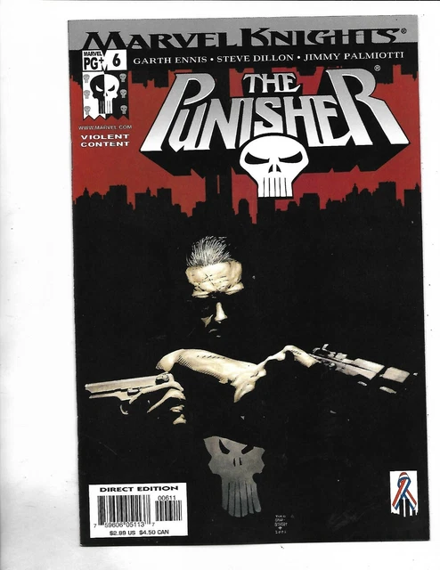 Punisher #6,vol. 4, 9.4, NM, 2001, Marvel Knights, Stan Lee era classic, Modern
